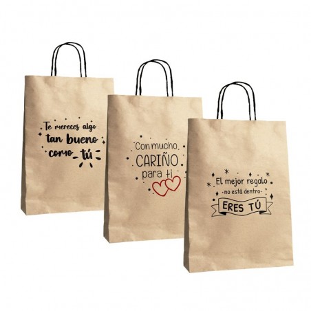 Bolsas de Papel con Mensajes