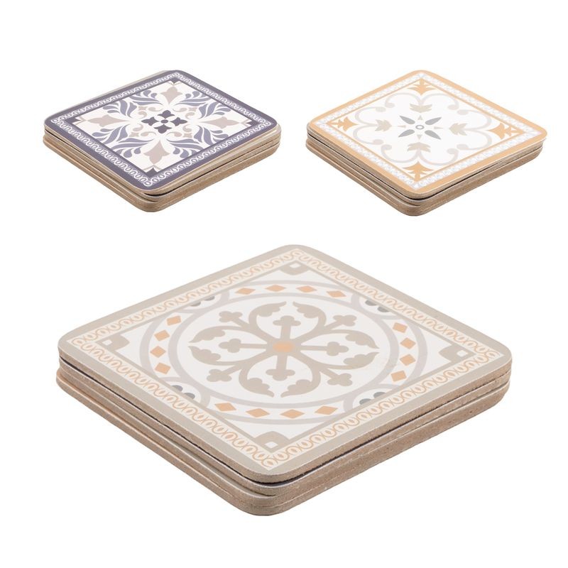 Set de 4 posavasos fabricado en corcho