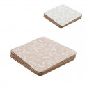 Set de 4 posavasos con base de corcho