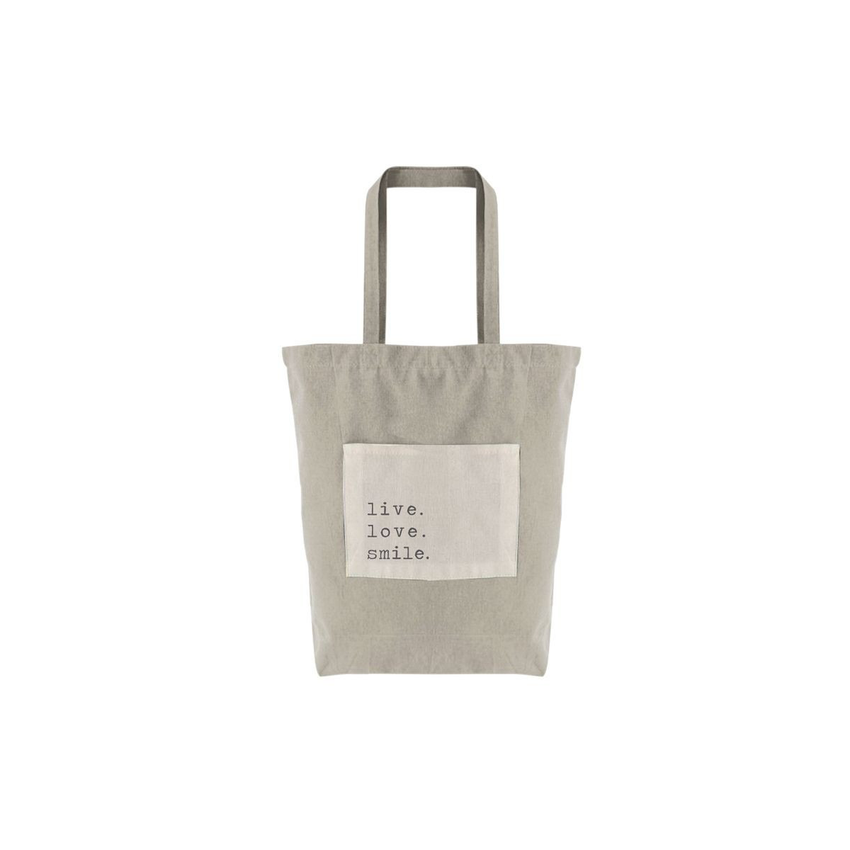Bolsa de algodón grande con bolsillo