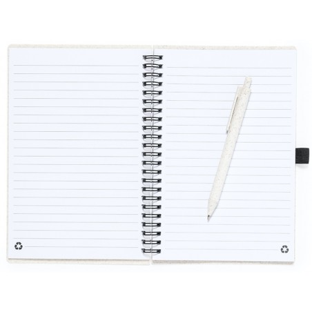 Cuaderno espiral tamaño a5 con bolígrafo