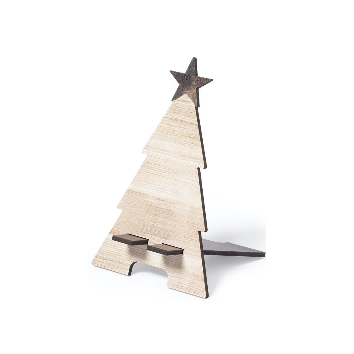 Soporte de escritorio para teléfono en forma de árbol de navidad