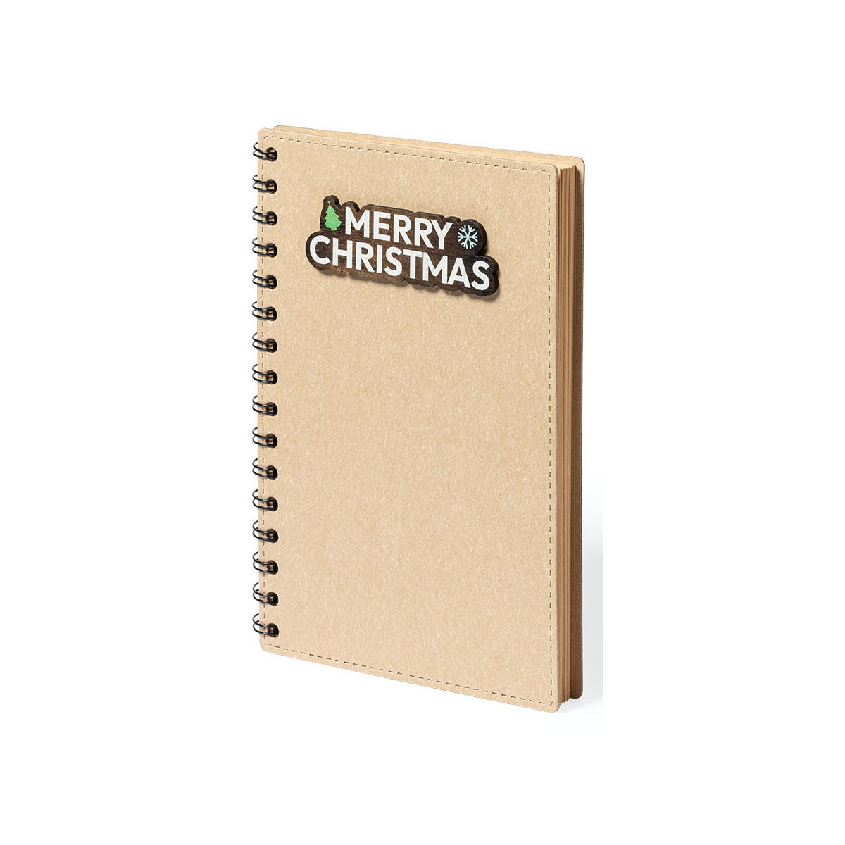 Cuaderno decorado de navidad con espiral y tapa dura