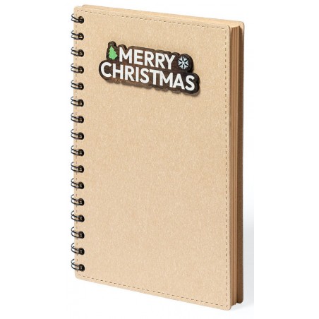 Cuaderno decorado de navidad con espiral y tapa dura