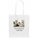 Bolsa personalizada con logo a todo color o foto y texto para empresas bodas bautizos comuniones y cumpleaños