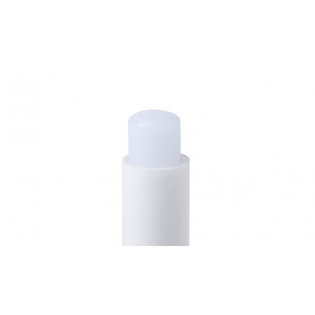 Balsamo labial blanco personalizado con logo y texto a todo color