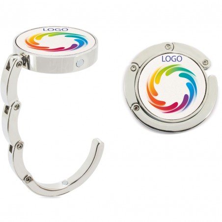 Cuelgabolsos personalizado con logo o foto a todo color