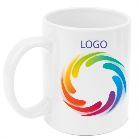 Taza personalizada con logo de empresa a todo color