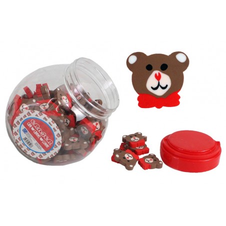 Goma de borrar lápiz en forma de oso
