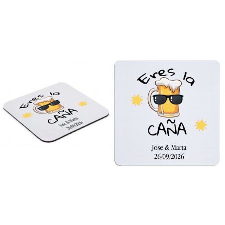Posavasos personalizado con logo foto o diseño predeterminado a todo color