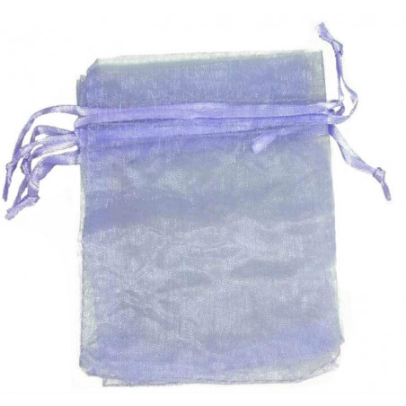 Monedero en bolsa de organza personalizado con adhesivo ideal para clientes de peluquerías y estética