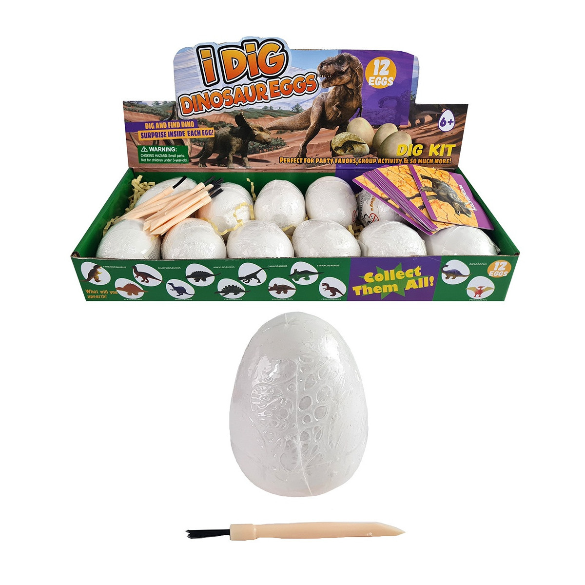Kit de excavación dinosaurio en huevo