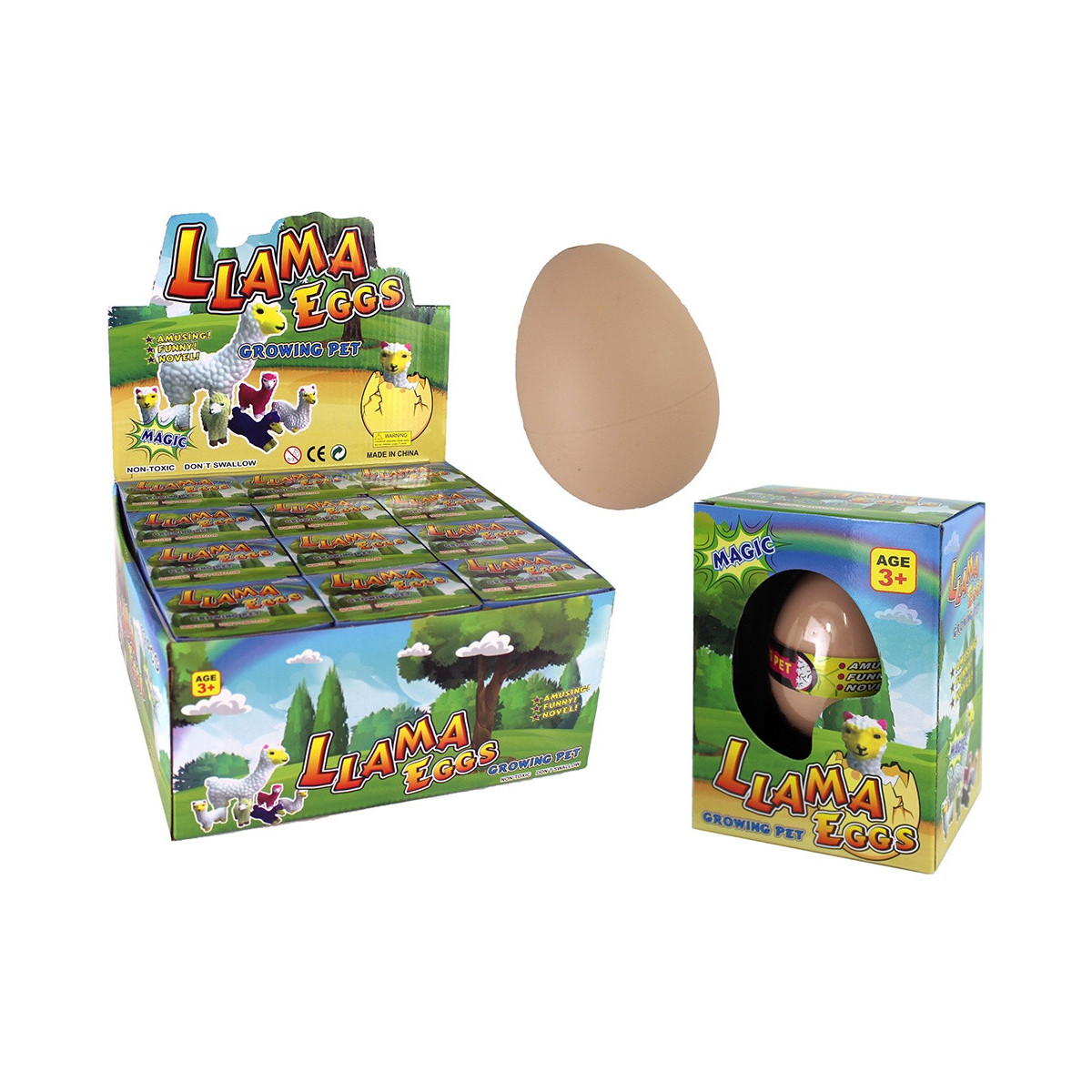 Huevos con animales que crecen con el agua