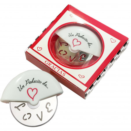 Cortapizza Original Amor Presentado en Cajita de Regalo