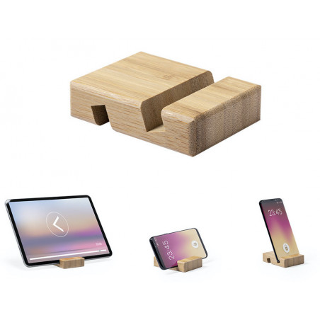 Soporte de madera bambú para dispositivos
