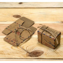 Tapón hermético para botellas de vino con adhesivo personalizado en caja de cartón cerrada