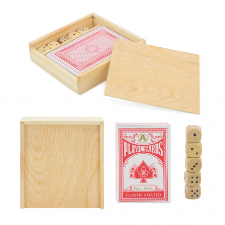 Dados juego de mesa y cartas de póker personalizados con adhesivos para bodas
