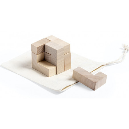 Tetris cuadrado juego de habilidad presentado en bolsa y adhesivo para bodas