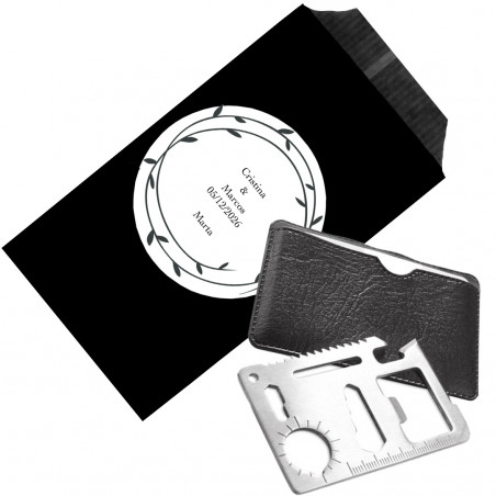 Multiherramienta de Bolsillo con Funda Negra Personalizado