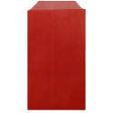 Llavero tronco de madera presentado en sobre rojo kraft con adhesivo para la navidad