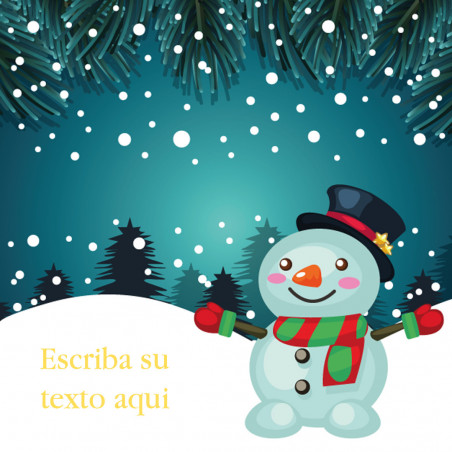 Juego de habilidad con piezas de madera con adhesivo de navidad personalizable y bolsa de regalo