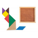 Tangram con 7 Piezas En Caja de Cartón con Adhesivo de Cumpleaños