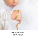 Adhesivo personalizado 5 x 5 con foto y texto