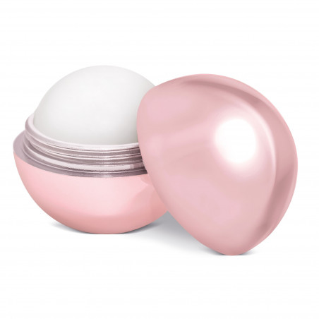 Brillo de labios con protección solar presentado en bolsa rosa con adhesivo de comunión