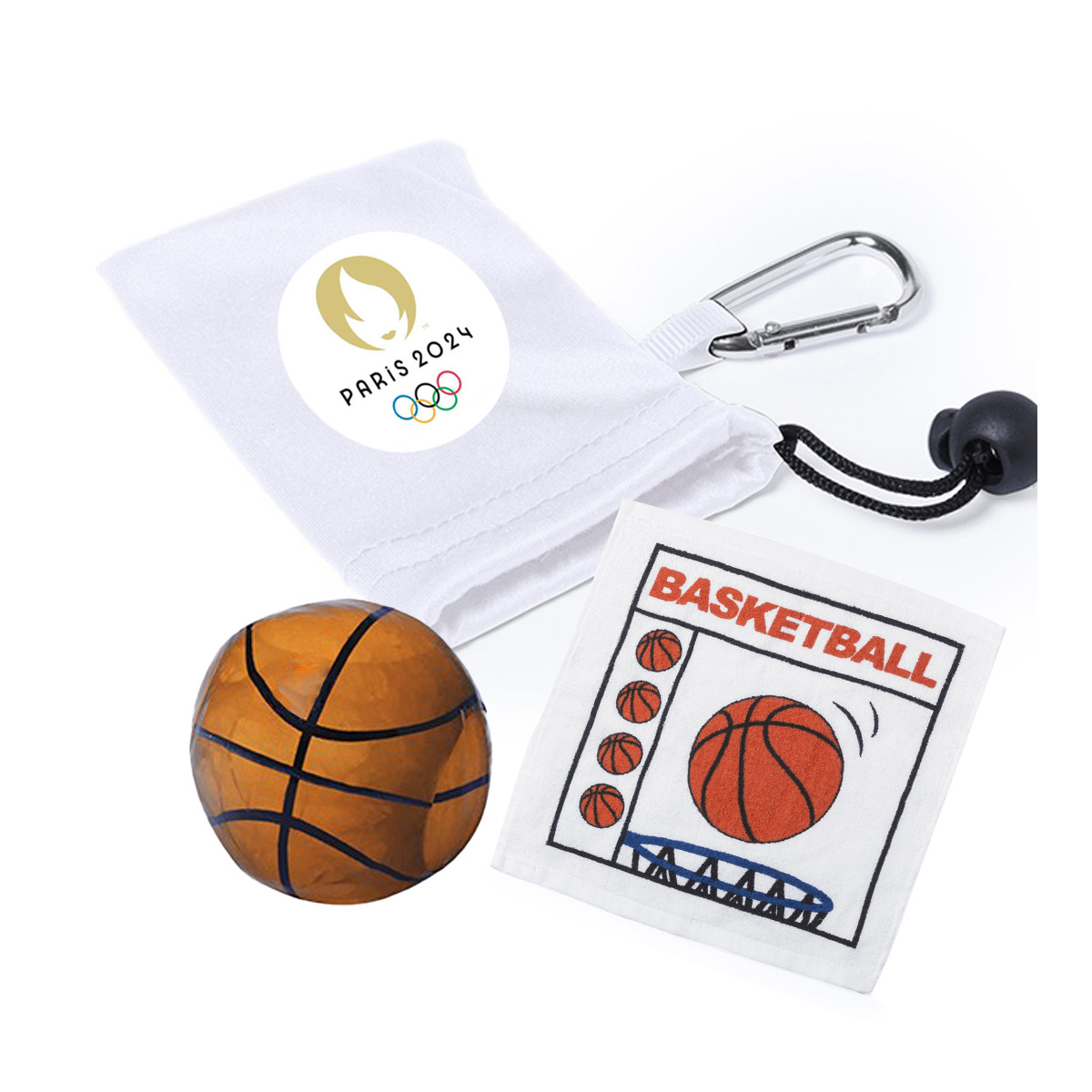 Toallas en forma de pelota de deportes como detalle para los juegos olímpicos con adhesivo