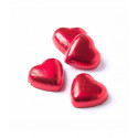 Bombones corazón rellenos en tarro de chuches con tapa y adhesivo personalizado