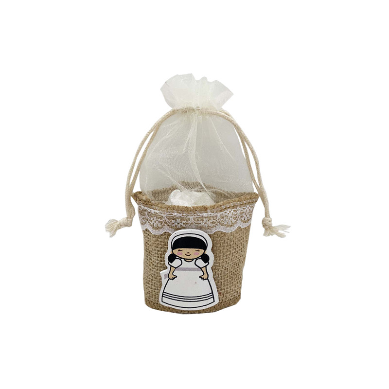 Bolsa comunión niña con cesta