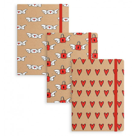 Libreta con cierre de gomilla y pasta dura para regalar en ocasión