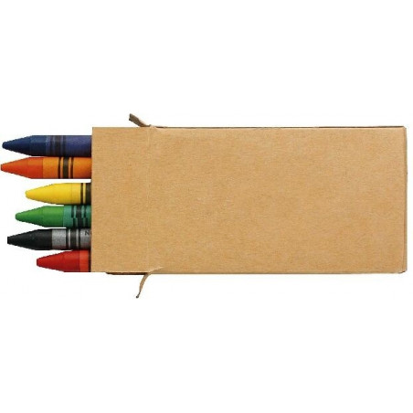 Caja de colores con adhesivo personalizado para evento