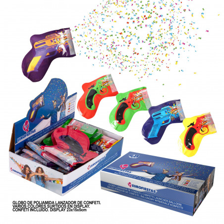 Lanzador de confeti en globo de foil