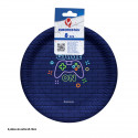 Pack de 8 platos desechables game