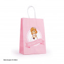 Bolsa de papel para primera comunión en rosa