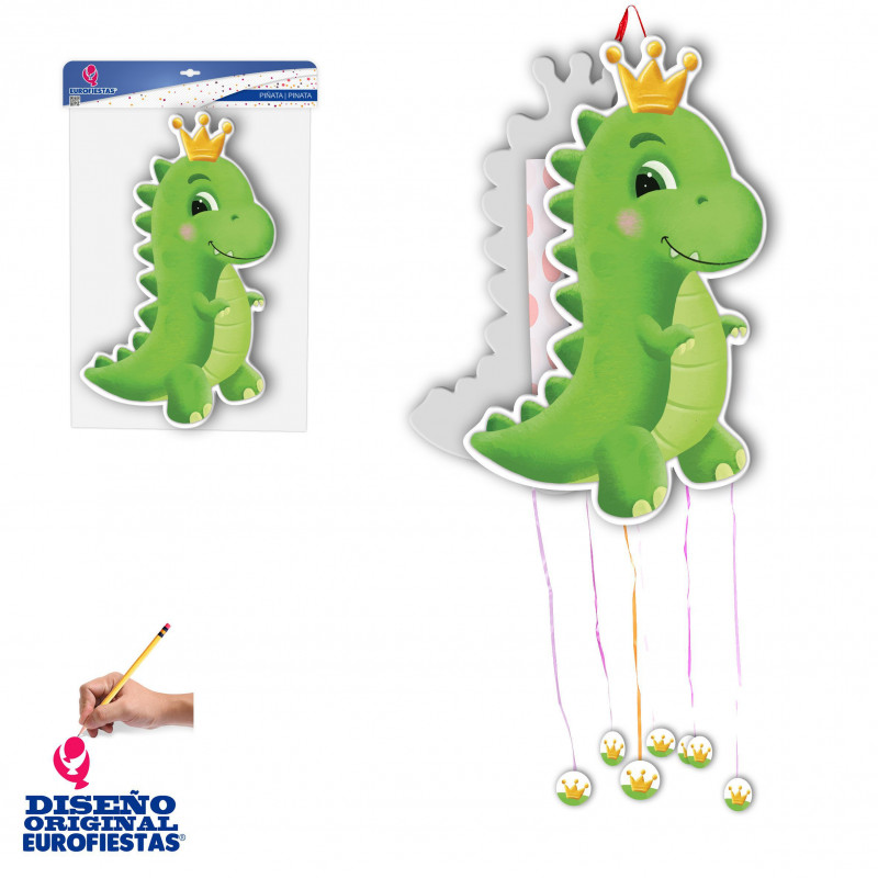 Piñata en forma de dinosaurio