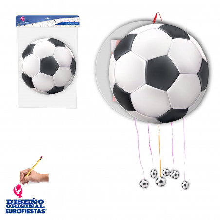 Piñata en forma de balon de futbol