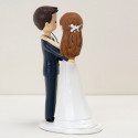 Figura de tartas de novios jóvenes