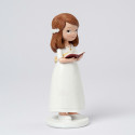 Figura de tartas comunión niña biblia