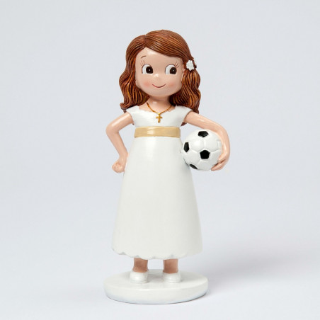Figura tarta comunión futbolista