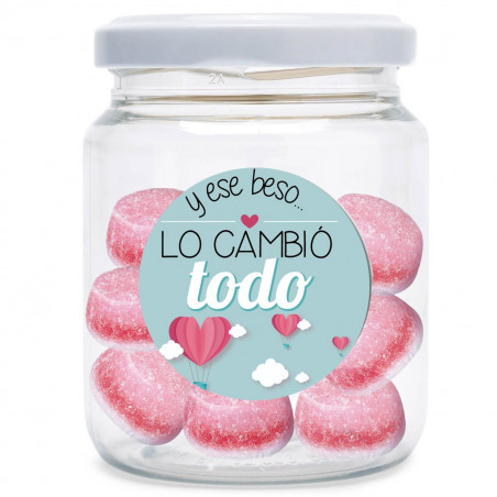 Regalo tarro de chuches amor