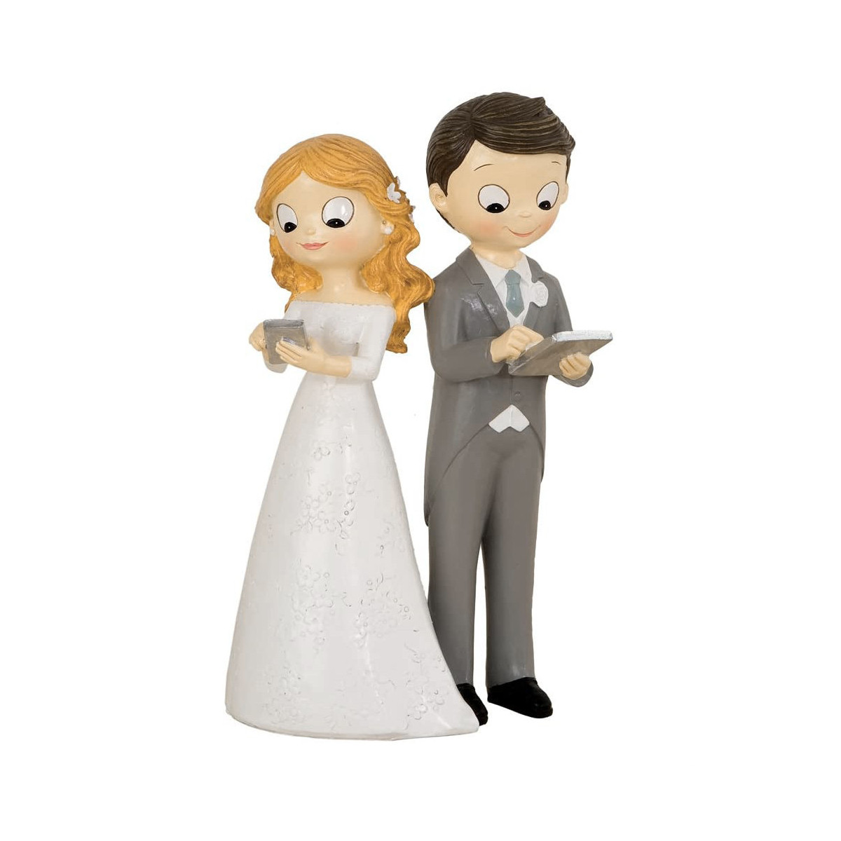 Figura de tartas novios con tecnología