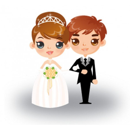 Crema solar en bote pequeño con adhesivo de bodas personalizado