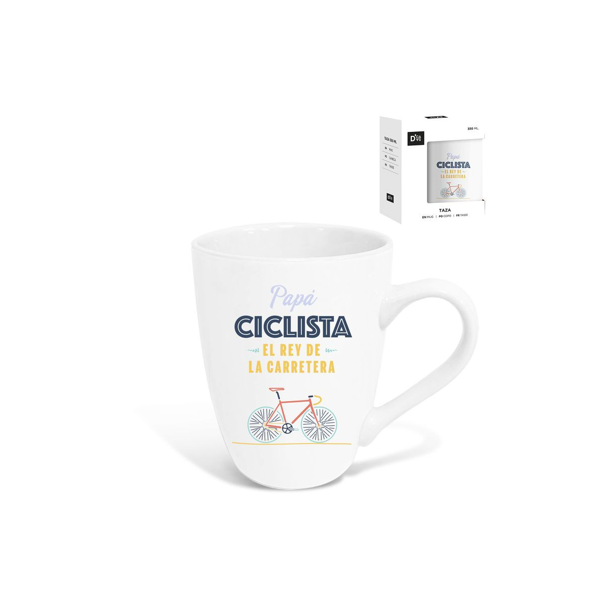 Taza para ciclistas para el día del padre