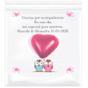 Tarjeta de agradecimiento para bodas personalizado