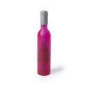 Sacacorchos botella rosa con marcapáginas y adhesivo de comunión niña