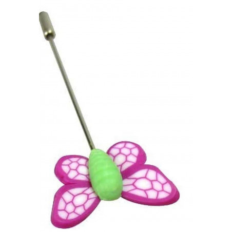 Alfiler personalizado con tarjeta y en forma de mariposa