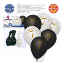 Globos impreso 7 blanco negro