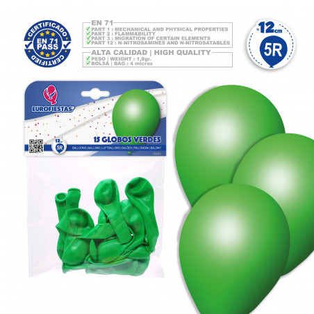 Globos 5r 15 verde